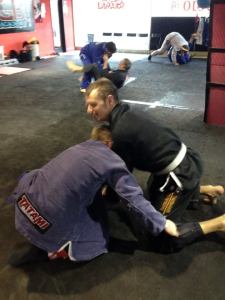 Preston (top) said the gi "smelt like a festering tramp's crotch"  once he started training.